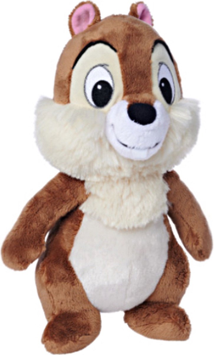 Knabbel - Disney Pluche Knuffel Knabbel & Babbel Eekhoorn 30 cm [Chip and Dale Plush Toy | Speelgoed Knuffeldier voor kinderen jongens meisjes | Knabbel en Babbel Dieren Eekhoorn Knuffeltje]